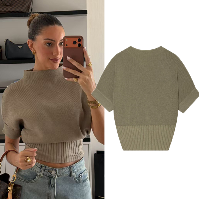 Tank Top Ribbed - Gilet corto a coste in maglia
