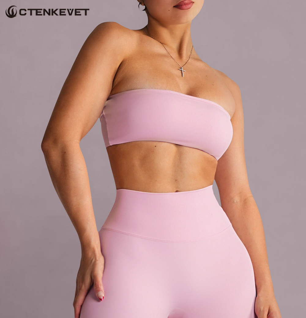 Quick Dry Underwear - Reggiseno sportivo senza spalline Palestra Crop
