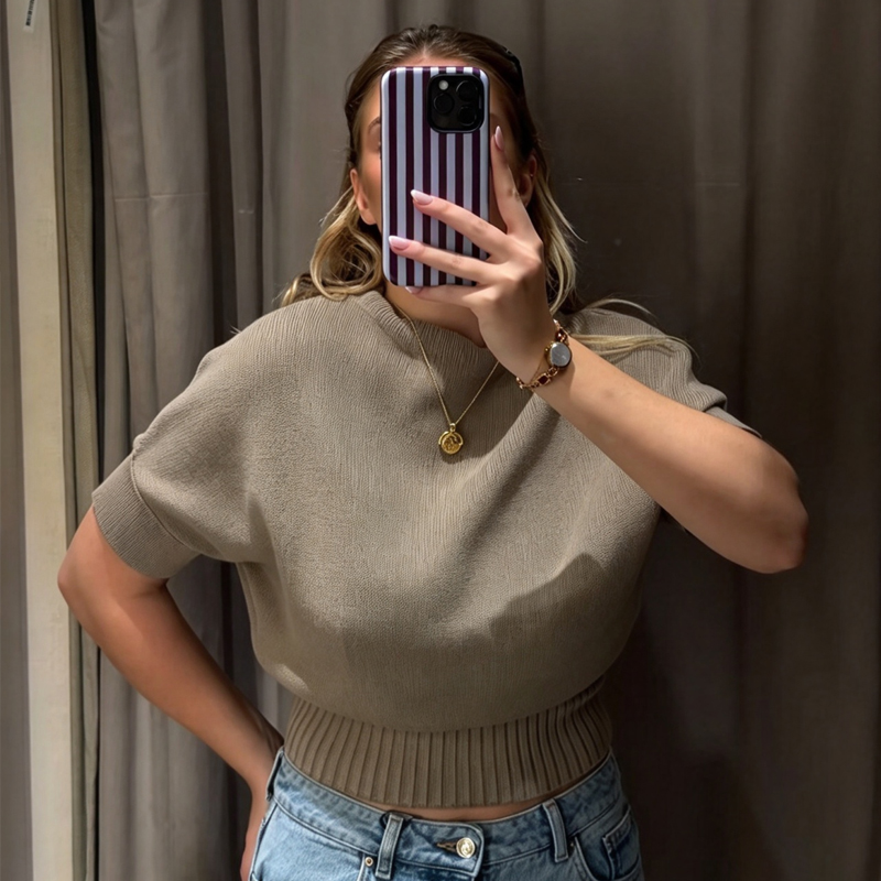 Gilet corto a coste in maglia  - Tank Top Ribbed recensione e prezzo
